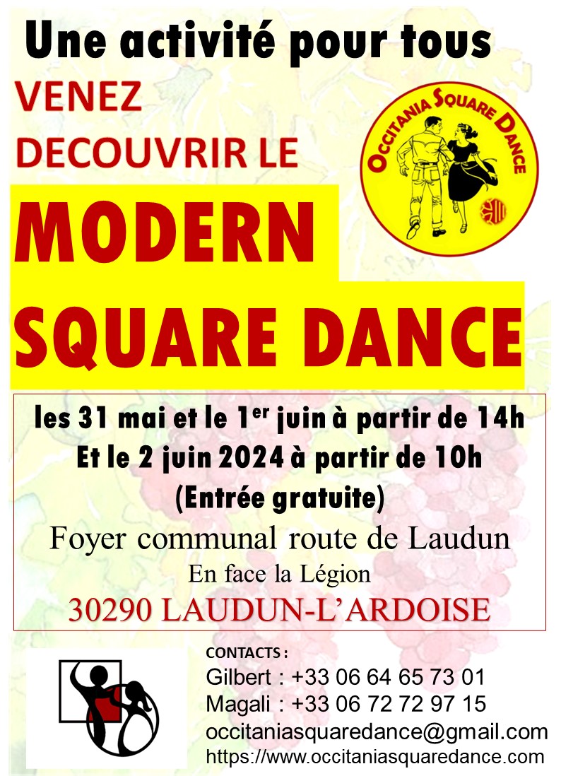 AFFICHE SPECIAL SQUARE DANCE 2024 COMMUNE 2